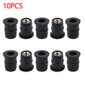 Panel Nuts 5mm for Bodywork ATV Applications 10PCS Set Motorcycle Rubber