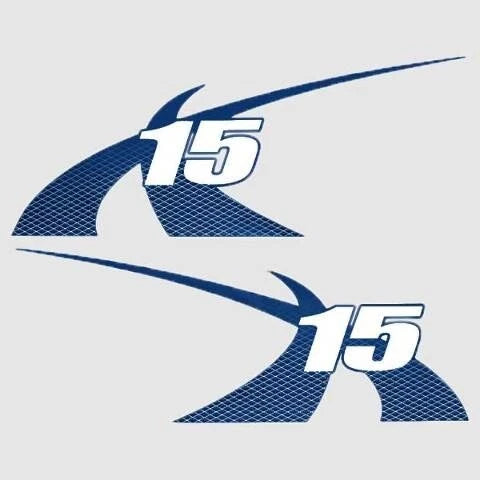 MasterCraft Boat Decals 7501449 - X15 Mediterranean Blue (2PC)