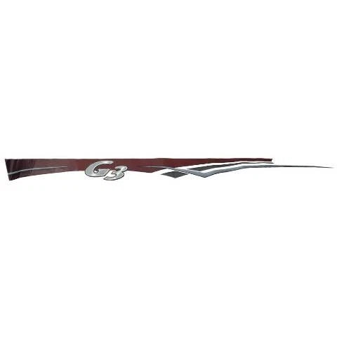 G3 Boat Hull Graphic Decal 73404814 - DLX Burgundy Sticker (STBD)