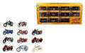 NEWRAY DIE CAST MODEL INDIAN MOTORCYCLE SET WINDOW DISPLAY,11 STYLES, SCALE 1:32