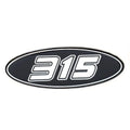 Crownline Boat Raised Decal 40713 - 315 Black