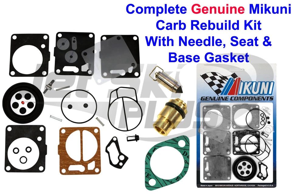 SeaDoo Genuine Mikuni Carb Rebuild Kit Needle Seat & Base Gasket GTS SP SPI 587