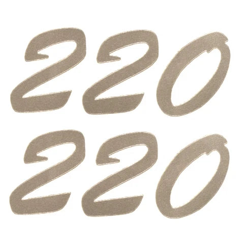 Weeres Pontoon Boat Decal WI-TAPE-422 - 220 Gold Sticker (pair)
