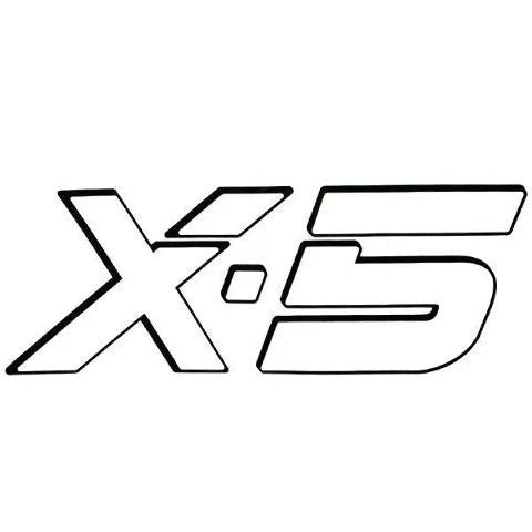 Tracker Boat Decal Sticker - X-5 White Emblem