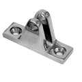 Boat Bimini Top Deck Hinge Mount - Stainless 2 3/8 X 3/4 Inch
