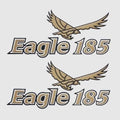 G3 Boat Brand Decal 73404453 - 185 Eagle Metallic Gold (pair)