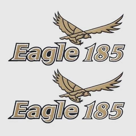 G3 Boat Brand Decal 73404453 - 185 Eagle Metallic Gold (pair)