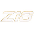 Nitro Boat Raised Decal 184732 - Z18 White Gold Sticker