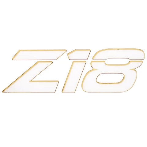 Nitro Boat Raised Decal 184732 - Z18 White Gold Sticker