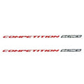 Tracker Boat Decals 153237 - Competition Series Red Black (pair)