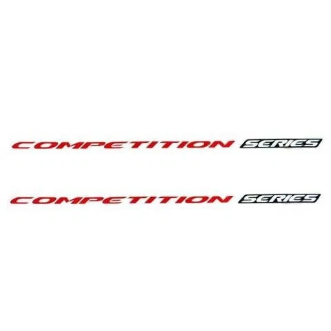 Tracker Boat Decals 153237 - Competition Series Red Black (pair)