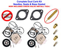 Sea Doo Dual Mikuni Carburetor Rebuild Kit Gaskets Needle/Seats & Tool 98-02 XP