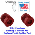 TWO SeaDoo Upgraded Billet Steering & Reverse Cable Lock Nut 277000784 277001729