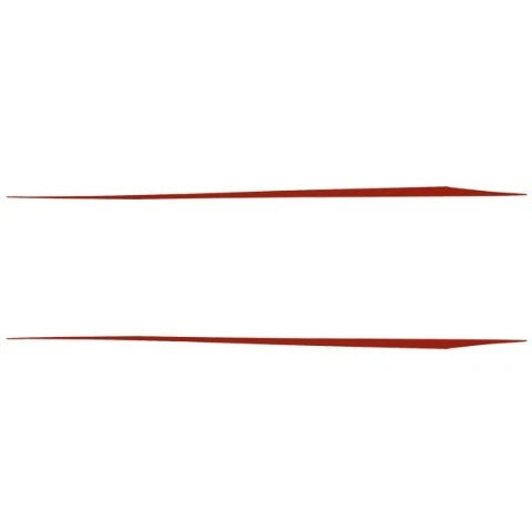 Chaparral Boat Graphic Decals 14.01085 - Red Stickers (set of 2)
