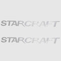Starcraft Mirrored Finish Boat Decals Pair