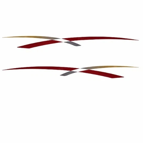 Rinker Boat Graphic Decal VS811801-05-RD - Captiva Deck D/C (set of 2)