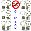 6-PACK Johnson Evinrude Carburetor Repair Kit V6 Looper 18-7248
