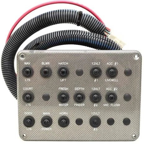 Rinker Boat Circuit Breaker Panel 2060692 - 260 DB Plastic Silver