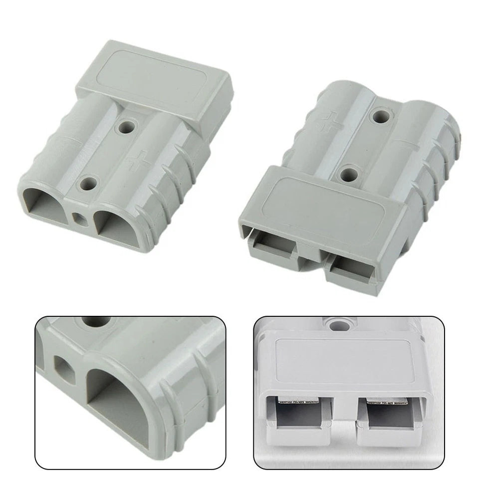 2PCS FOR Style Plug-Connector S 50AMP GREY/RED 12-24V 6AWG DC Power-Tool