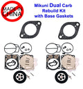 SeaDoo Dual Mikuni Carb Rebuild Kit 947 951 & Base Gaskets GTX GSX XP RX LRV Ltd