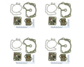 Johnson Evinrude 4-PACK Carburetor Repair Kit 439078 439079 18-7248