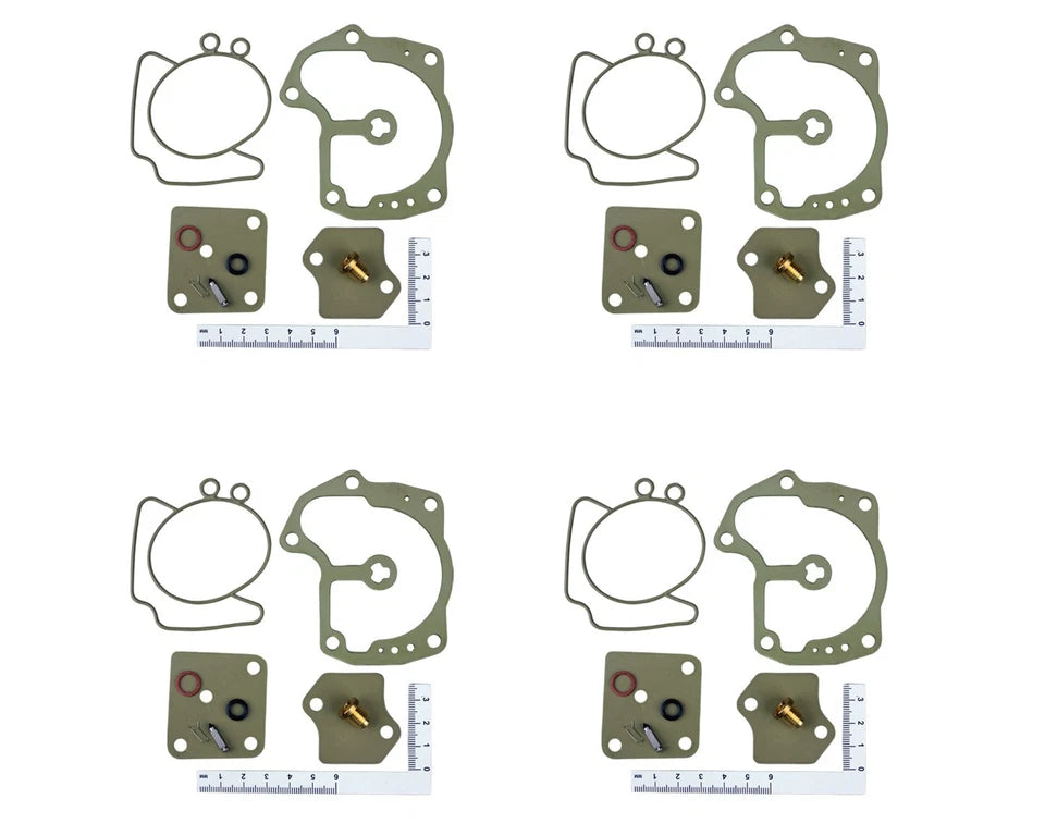 Johnson Evinrude 4-PACK Carburetor Repair Kit 439078 439079 18-7248