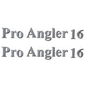 Lund Boat Decals 1986348 - Pro Angler 14 1/2 X 2 3/4 Inch (pair)