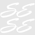 Palm Beach Pontoons Boat Decals - SE Model White Stickers (pair)