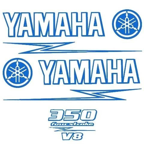Yamaha Boat Cowling Decal U30920-16 - 350 HP Four Stroke V8 Blue (kit)