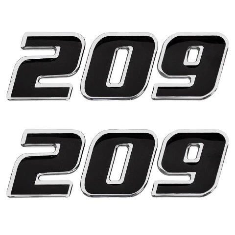 Sea Fox Boat Decal 152292-01 - 209 CC Black Silver (set of 2)