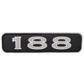 Ranger Boat Emblem Decal 7C333 - 188 Black Silver 5 1/4 Inch