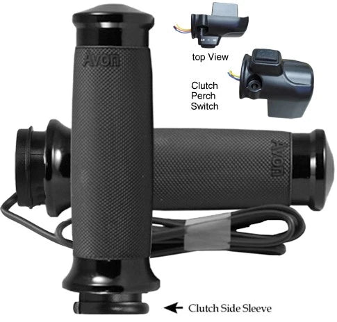 AVON Custom Contour Heated Grips for Harley Road Glide 2015-2017 – Black