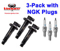 3-Pack SeaDoo 4-Tec Ignition Coil & Plugs Speedster Challenger Wake 150 180 210