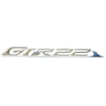 Gekko Boat Raised Emblem Decal - GTR22 Silver Sticker