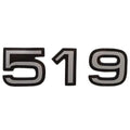 Ranger Boat Decal 7604258 - 519 Black Silver Vinyl 5 Inch