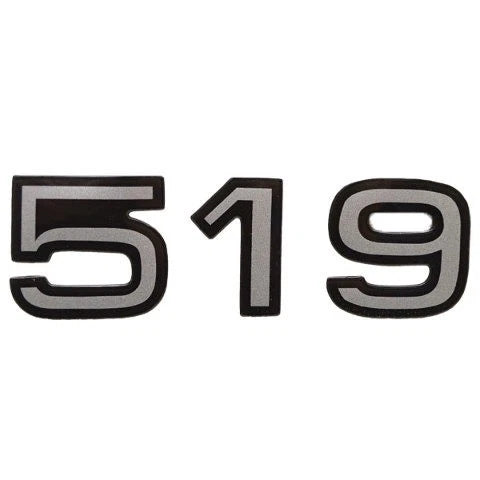 Ranger Boat Decal 7604258 - 519 Black Silver Vinyl 5 Inch