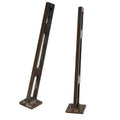 Sea Ray Boat Windshield Support Brackets - 9 Inch Brown (pair)