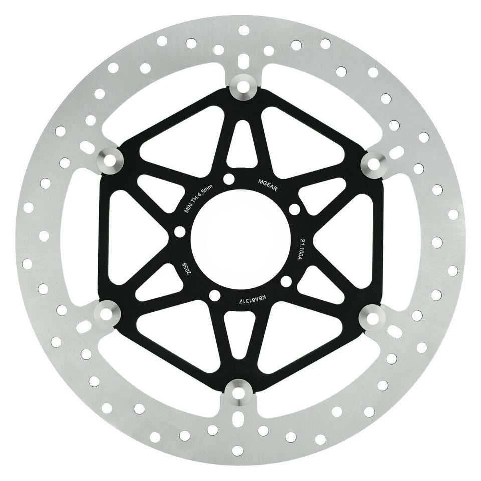 MG Front Left Brake Disc for Ducati 1098 S 2007-2008 (21-100-A-BK)