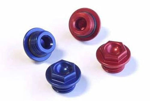 WORKS Oil Filler Plug Blue – Fits Kawasaki KX250F 2004-2013 Offroad Engine