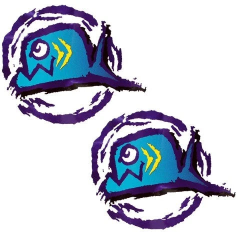 Bayliner Boat Graphic Decal Stickers - Jazz Dark Purple (pair)