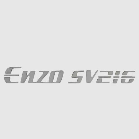 Ski Centurion Boat Raised Decal - Enzo SV216 Silver 12 7/8 X 1 5/8 Inch