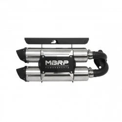 MBRP Dual Stacked Slip-On Exhaust System Muffler Polaris RZR XP 1000 Models
