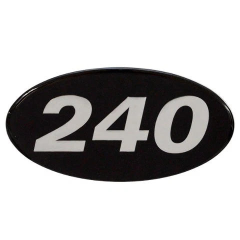 Rinker Boat Emblem Decal Sticker - 240 Black Silver