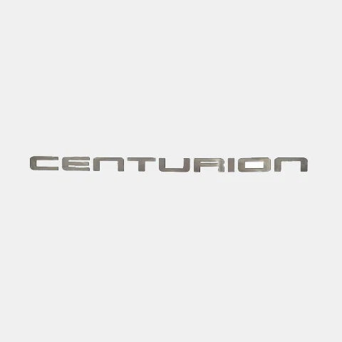 Ski Centurion Boat Raised Decal 2047-23578 - Silver 48 3/4 X 2 1/2 Inch