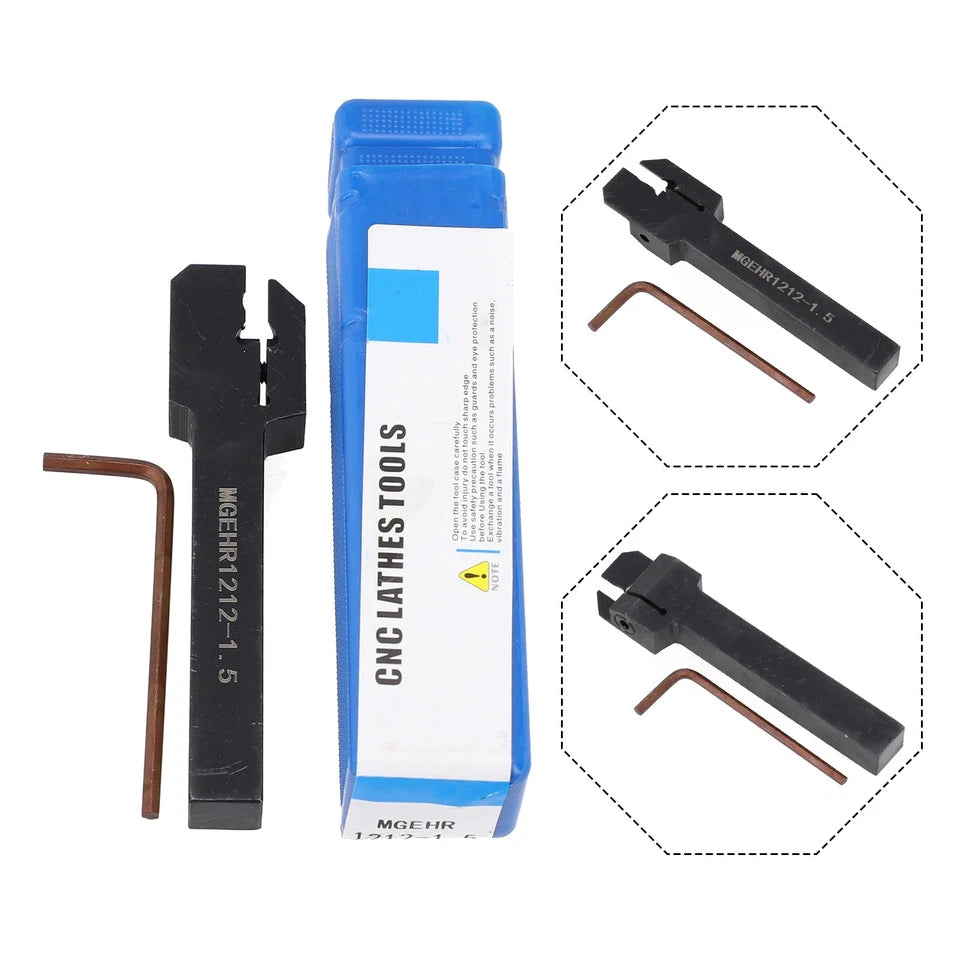 MGEHR12121 5 for Lathe Grooving CutOff Tool Holder Excellent Grip Strength