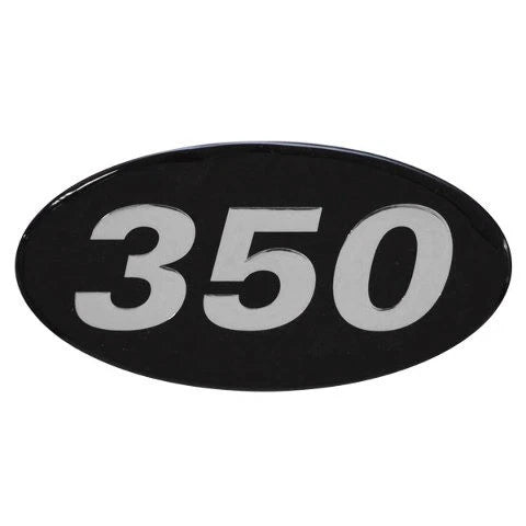 Rinker Boat Raised Decal 21878 - 350 Silver - Black Sticker
