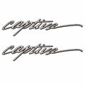 Rinker Boat Brand Decal - Captiva 19 3/8 X 4 7/8 Inch (pair)