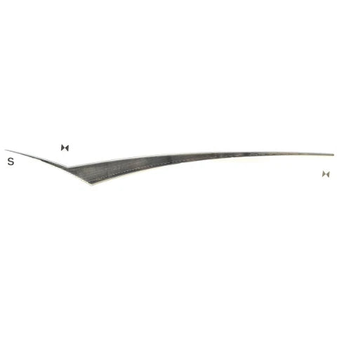Larson Boat Raised Decal 8634-2878 - 27 X 2 Inch Mirrored Gray