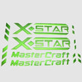 MasterCraft Boat Raised Decal Kit 7501590 - 2013 X Star Alien Green