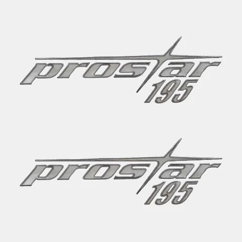 MasterCraft Boat Raised Brand Decal 758040 - ProStar 195 Sticker (2Pc)